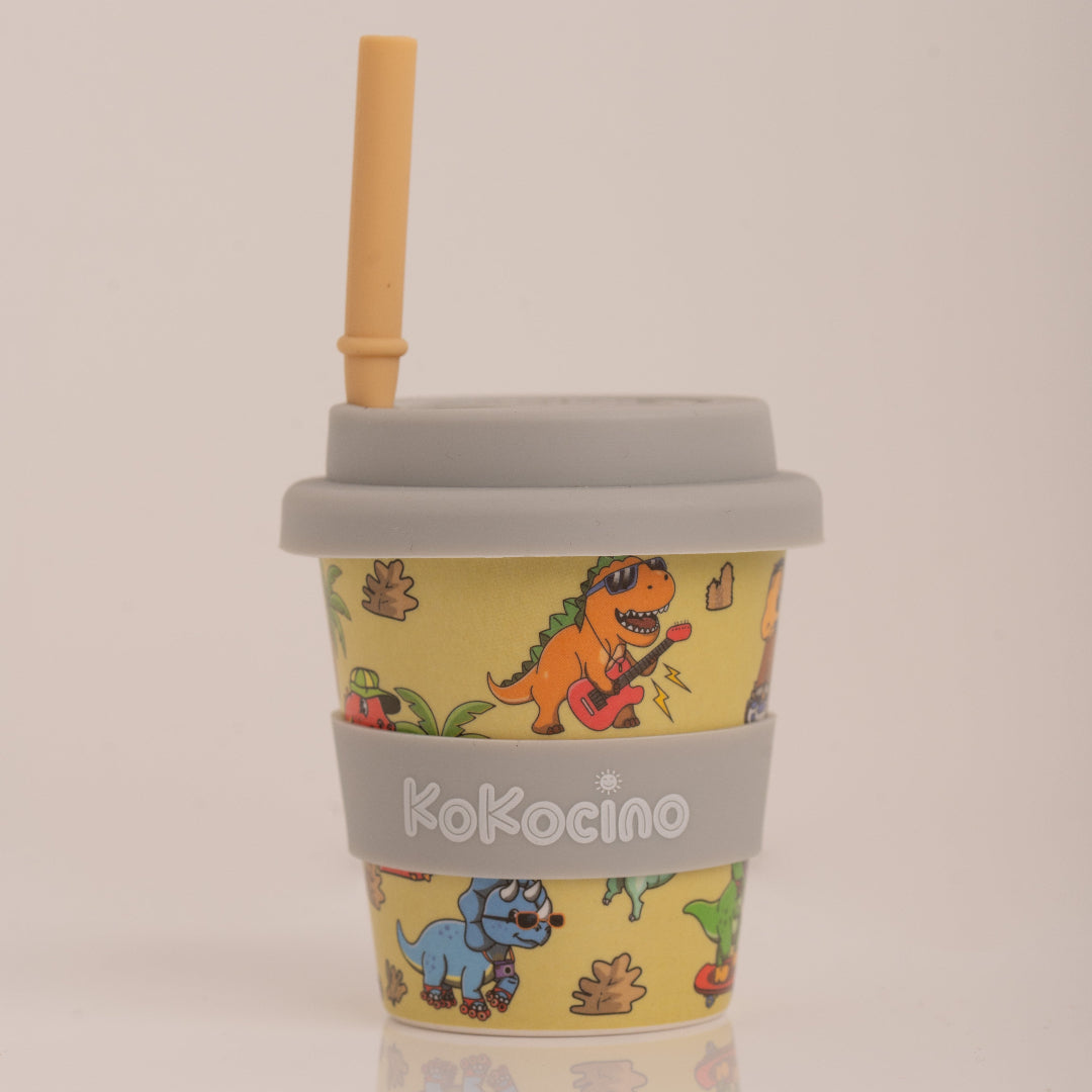 babyccino cup
kids cup
dinosaur
sipping cup