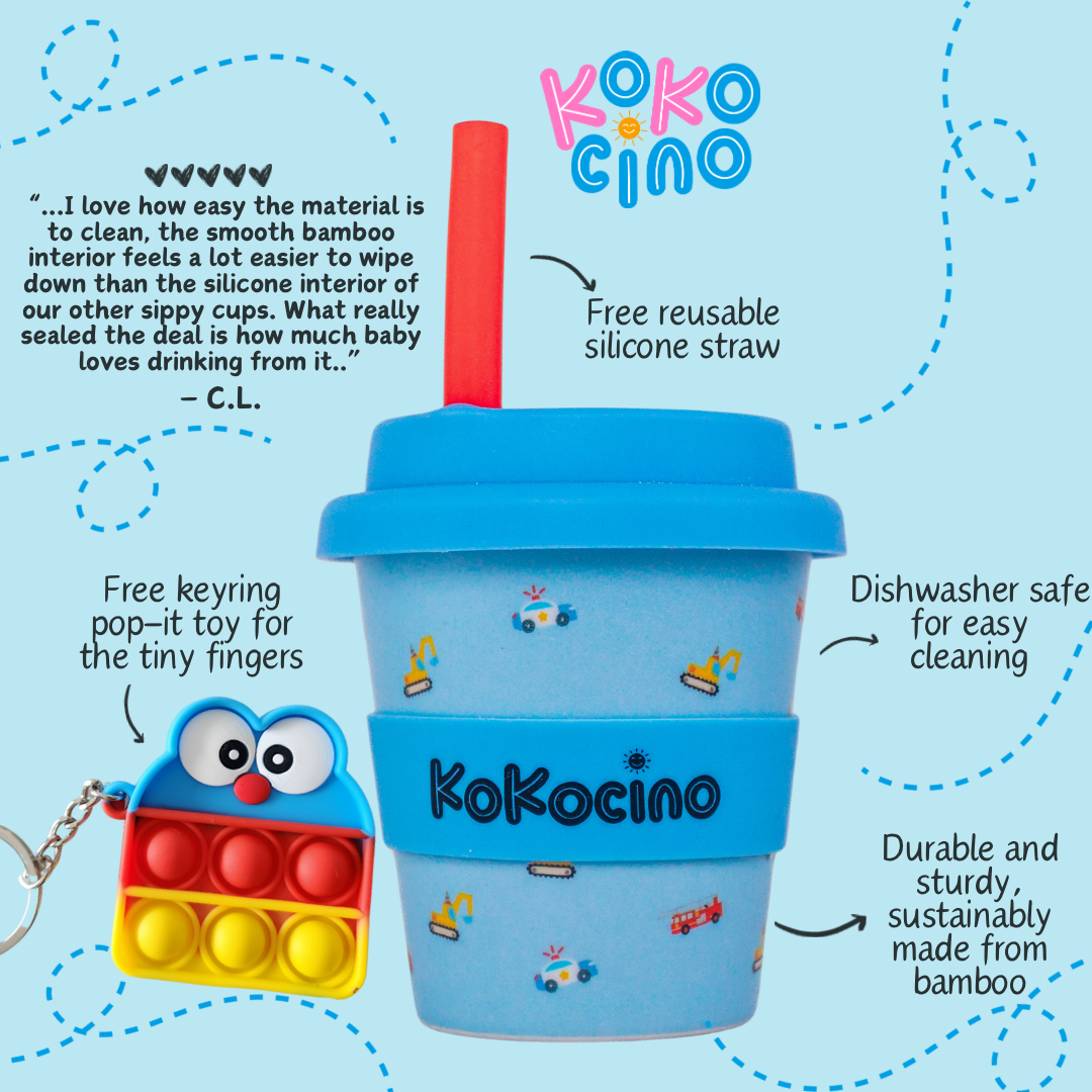 Blue babyccino cup for boys